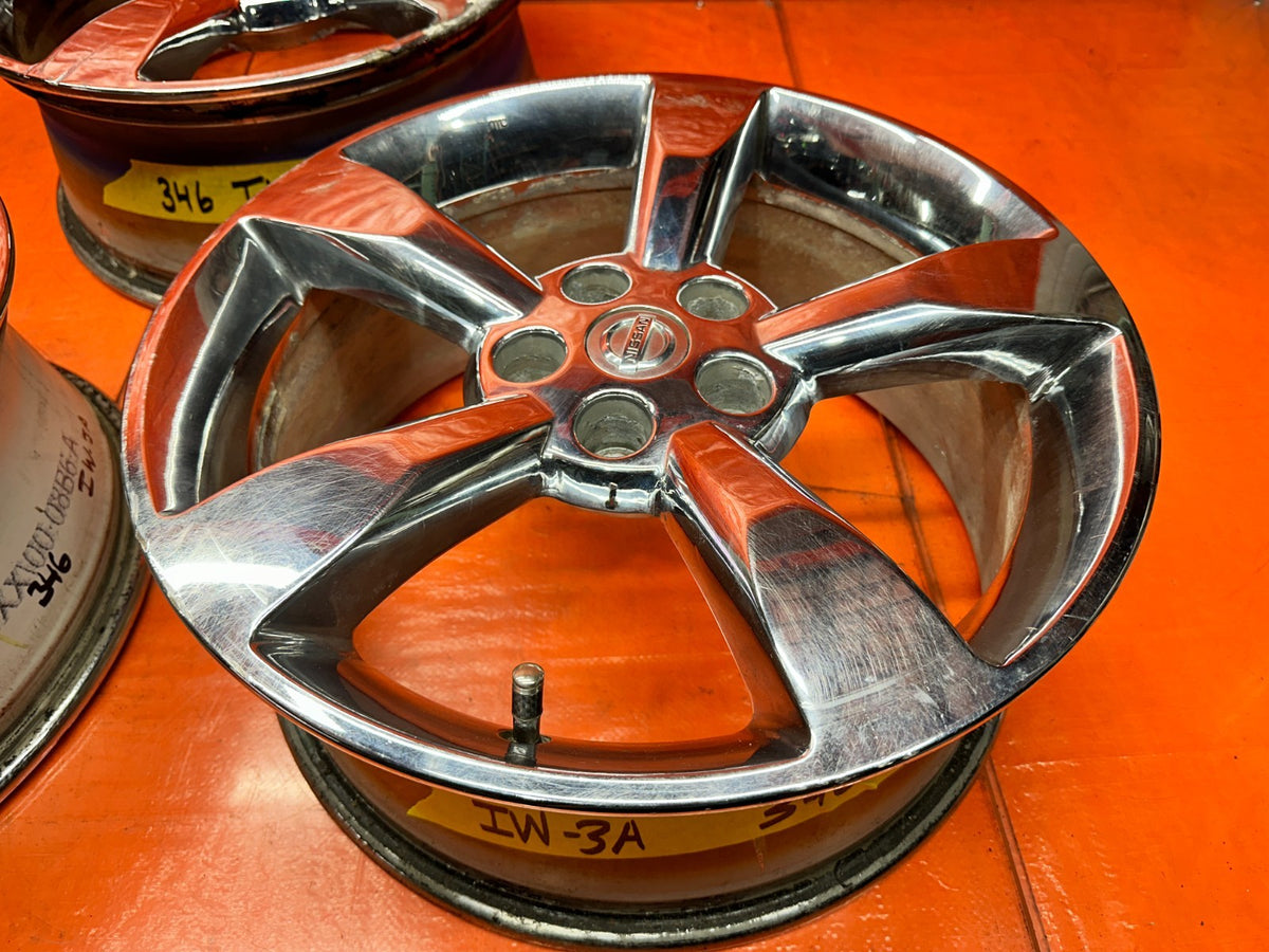 03-08 NISSAN 350Z - 5 SPOKE CHROME WHEELS RIMS - OEM FACTORY OE #3462