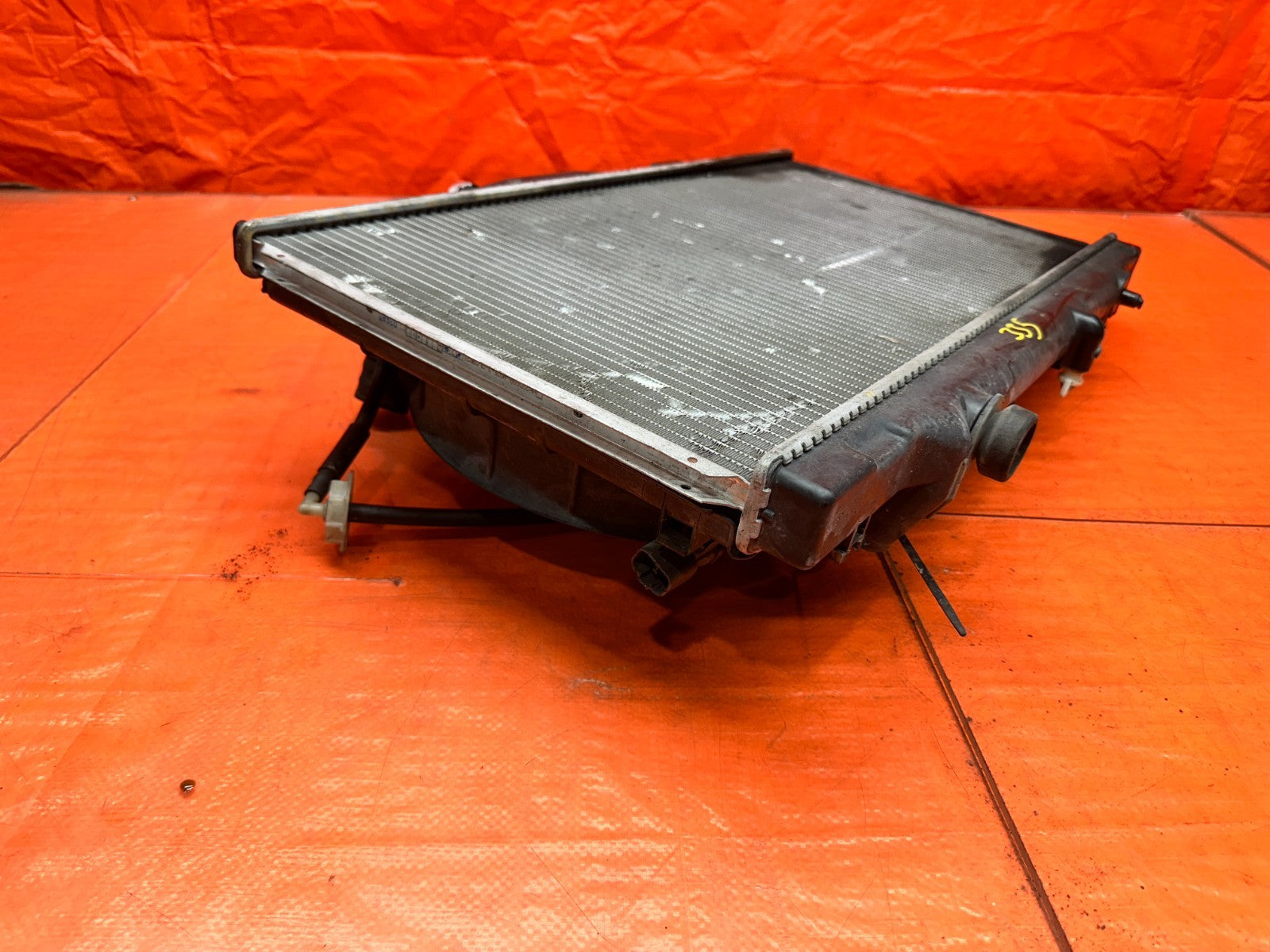 97 01 HONDA PRELUDE 2.2L MT MANUAL RADIATOR CONDENSER COOLING FANS OEM #33613