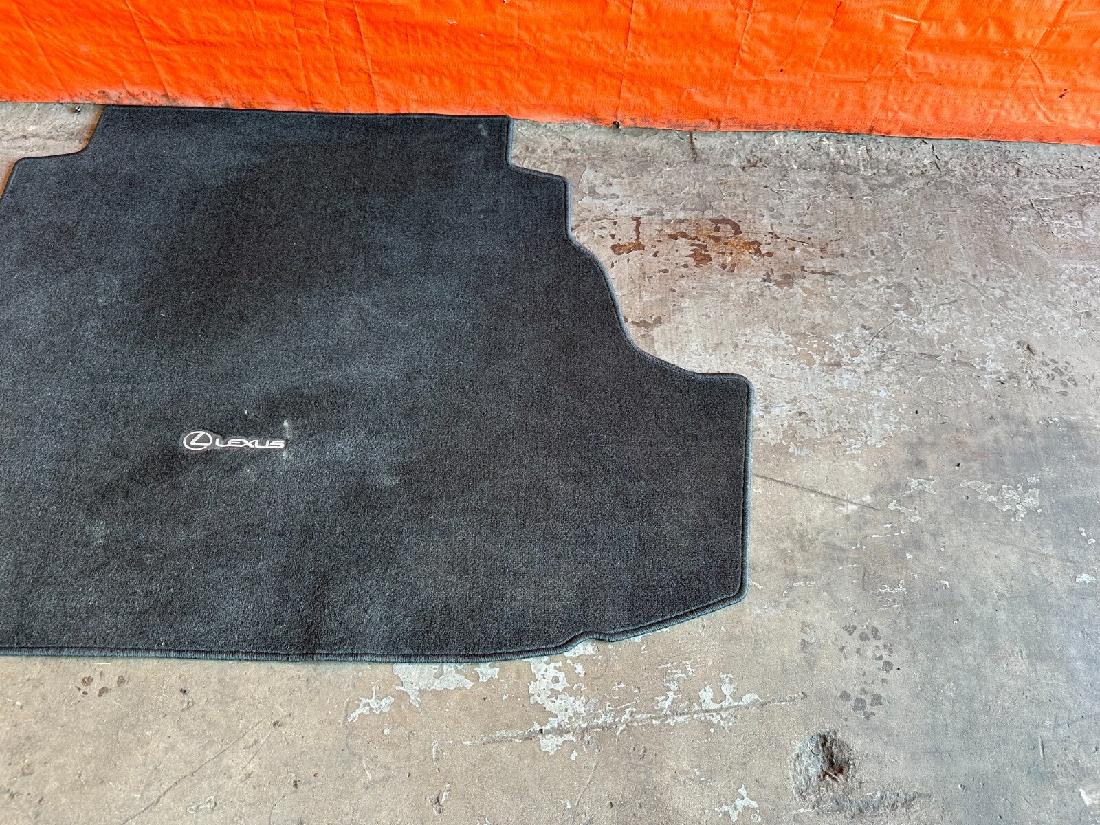 2009 09 LEXUS ES350   TRUNK CARPET RUG MAT W/ LEXUS LOGO   OEM FACTORY #2444