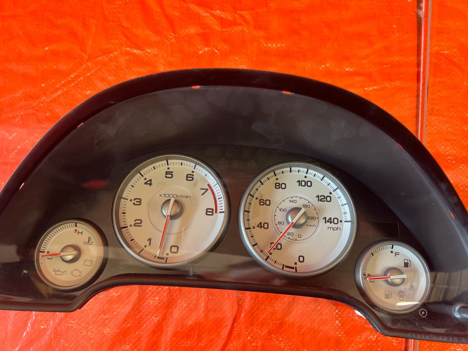 05 06 ACURA RSX BASE   MANUAL INSTRUMENT GAUGE CLUSTER SPEEDOMETER 202K OEM #1285