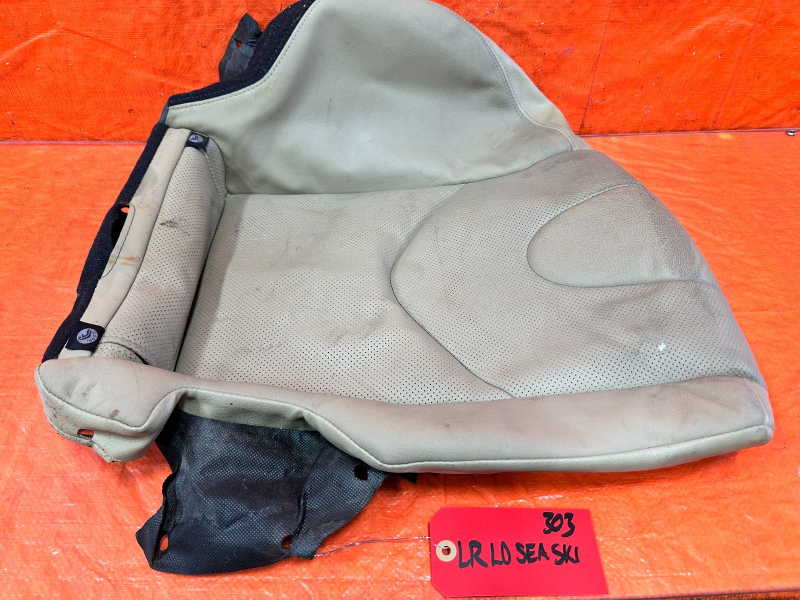 09 11 MAZDA RX8 RX 8   DRIVER LEFT REAR SEAT SKIN WRAP TAN   OEM 3033