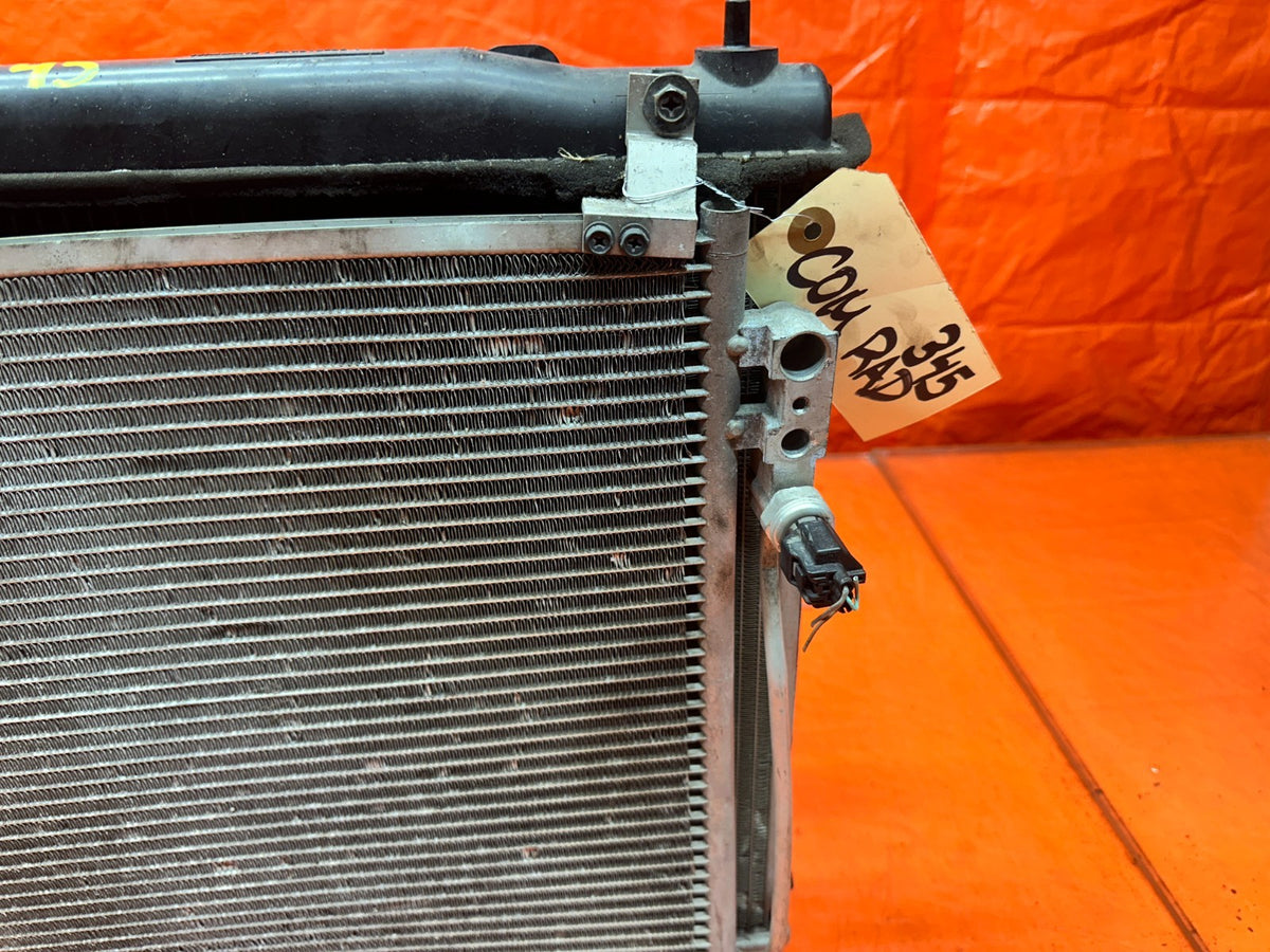 14-15 INFINITI Q50 3.7L AWD ENGINE COOLING RADIATOR WITH CONDENSER SHROUD FANS #9