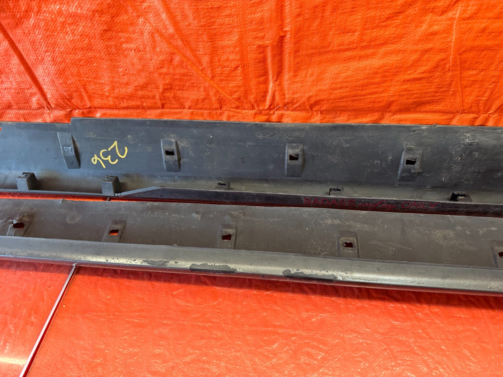 92 95 HONDA CIVIC 2D COUPE LEFT & RIGHT SIDE SKIRTS ROCKER MOLDING TRIM OEM #23614