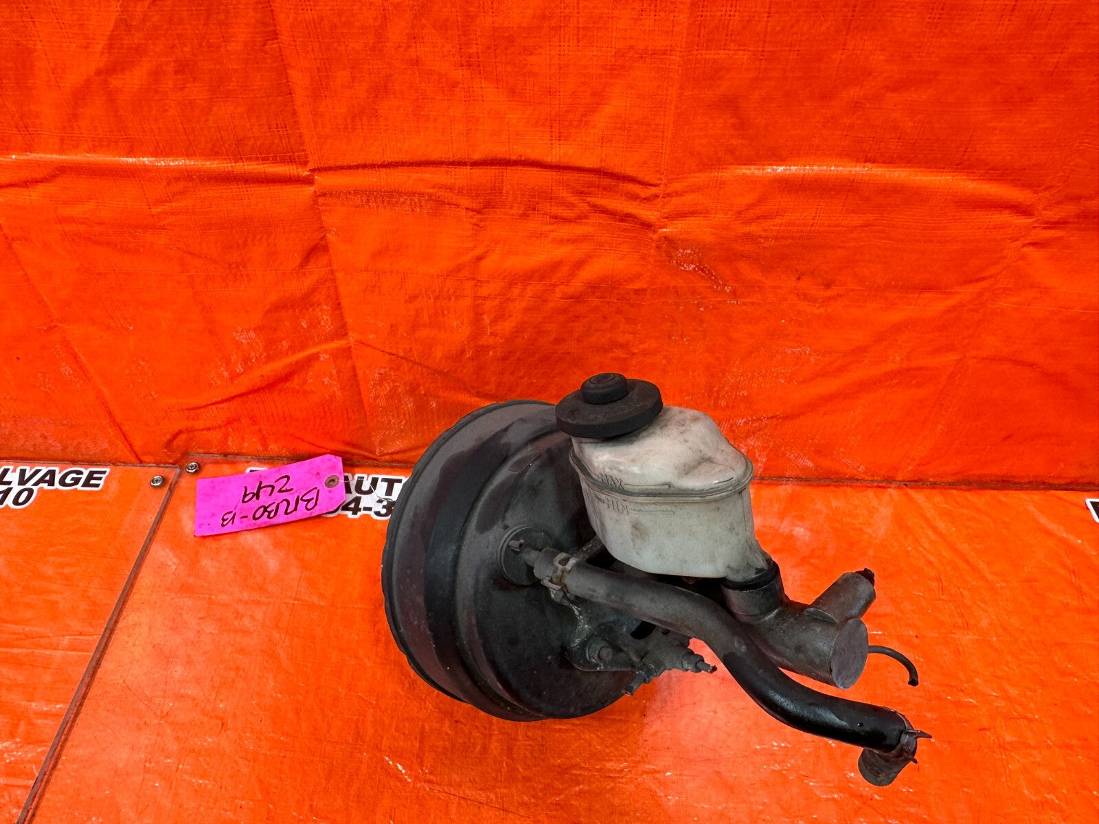 1996 96 TOYOTA TACOMA 2RZ FE 2.4L MANUAL BRAKE BOOSTER & MASTER CYLINDER OEM 2496