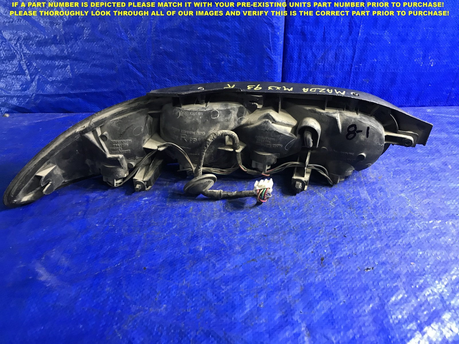 OEM 1992 1993 1994 1995 1996 MAZDA MX 3 PASSENGER RIGHT TAIL LIGHT R RH5