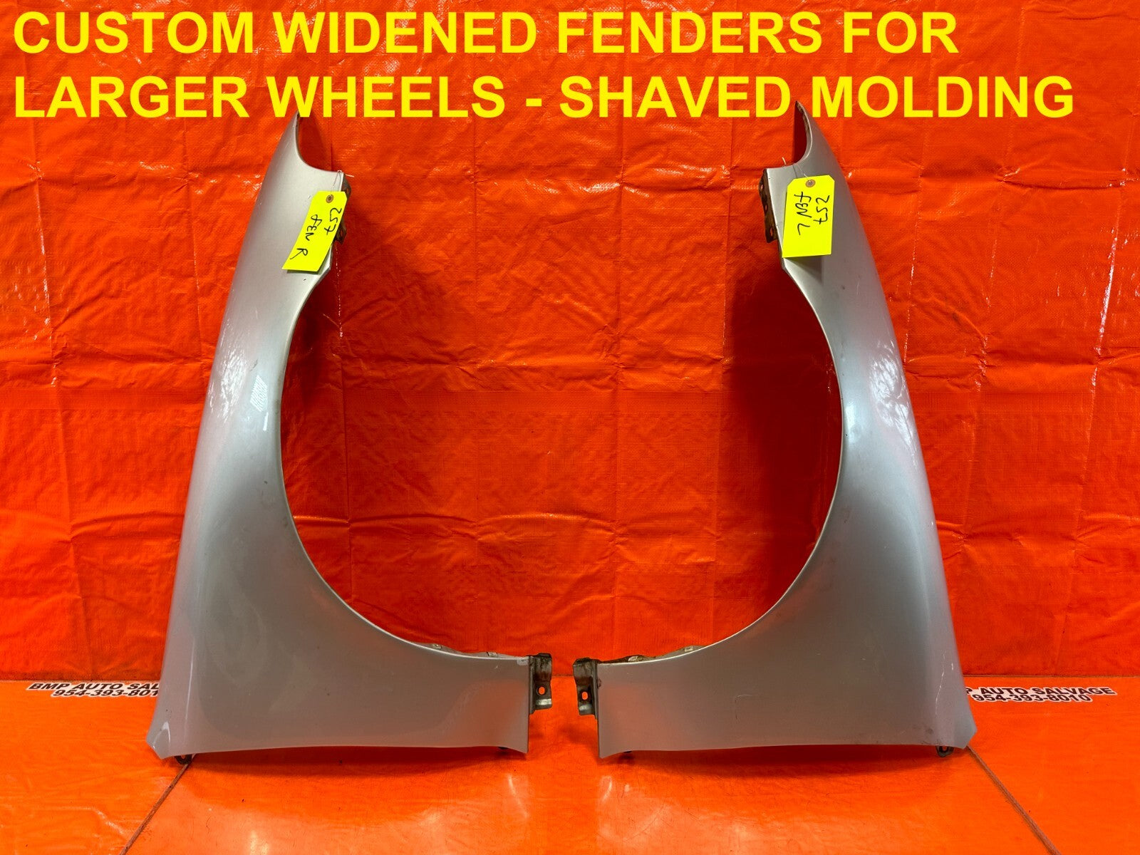 92 95 HONDA CIVIC   2D COUPE   LEFT & RIGHT FENDERS   CUSTOM WORK DONE   OEM 2570
