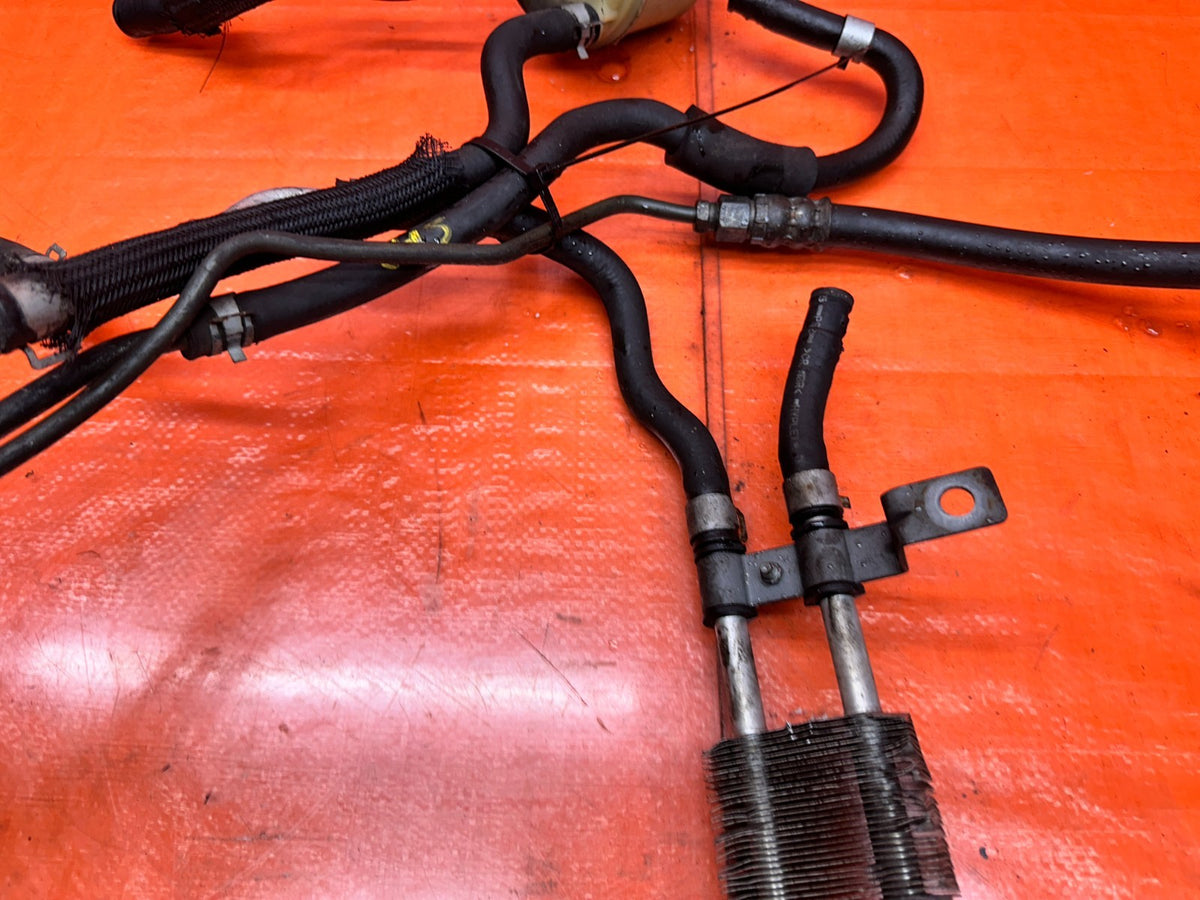 14-15 INFINITI Q50 3.7L AWD HIGH PRESSURE POWER STEERING RACK LINES W/ COOLER #39
