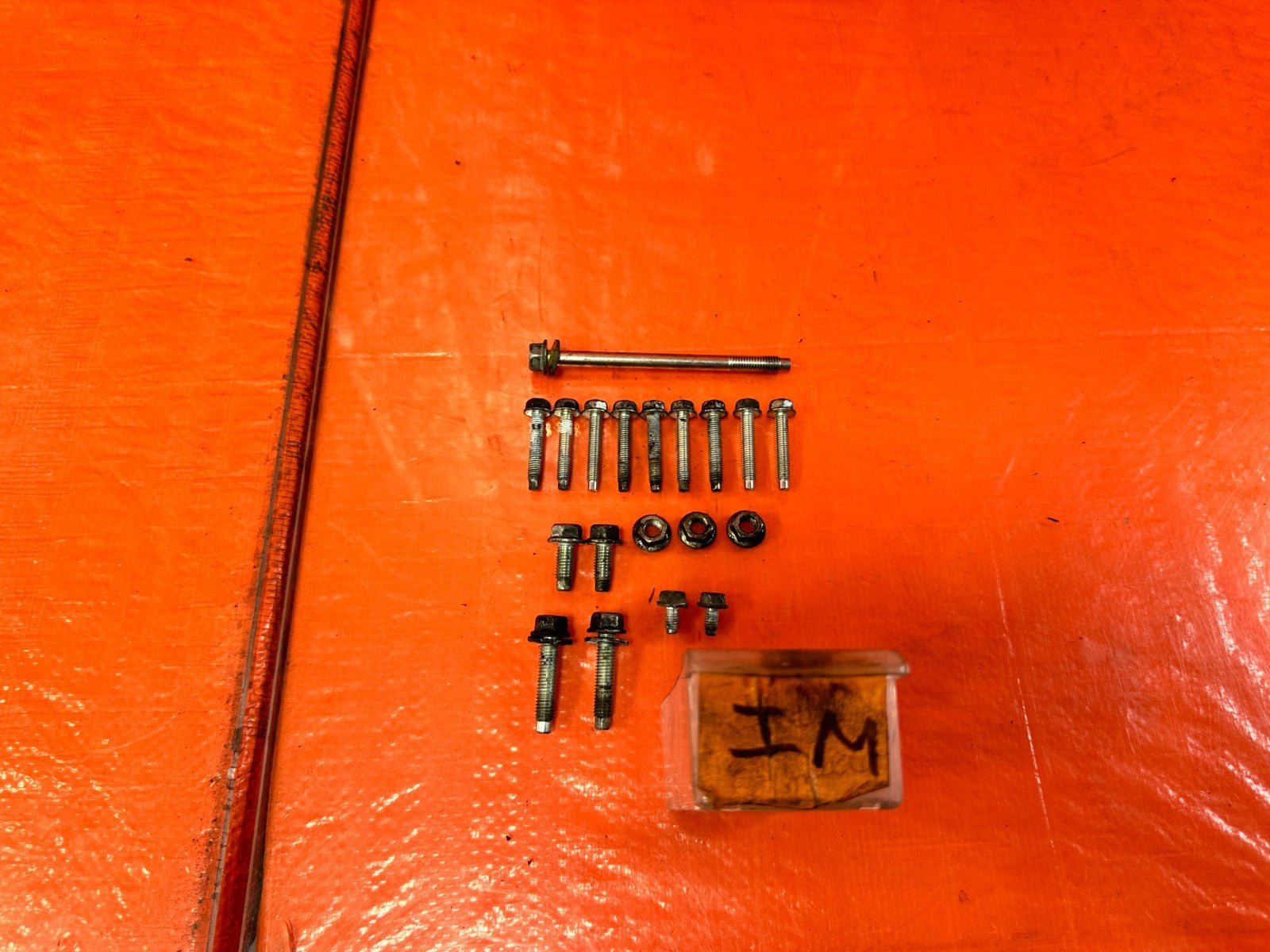 07 11 MAZDA RX8 RX 8   13B MSPINTAKE MANIFOLD BOLTS NUTS   OEM FACTORY #3030