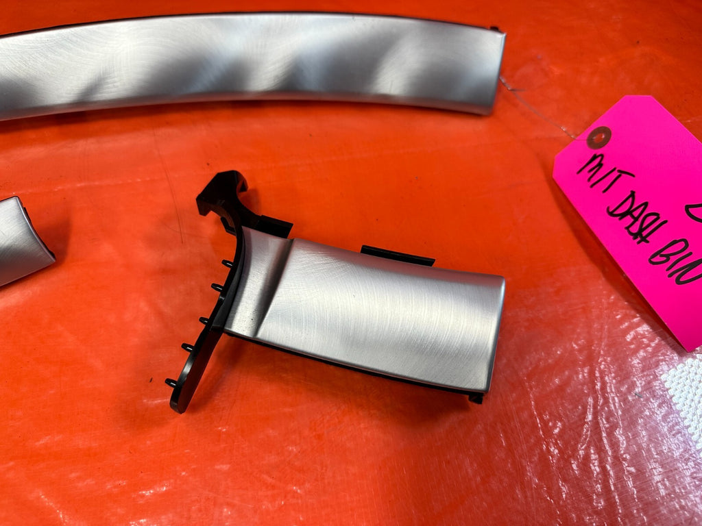 08 15 INFINITI G37 Q60   DASHBOARD TRIM DASH BOARD PANEL CHROME 3 PIECE INSERT2