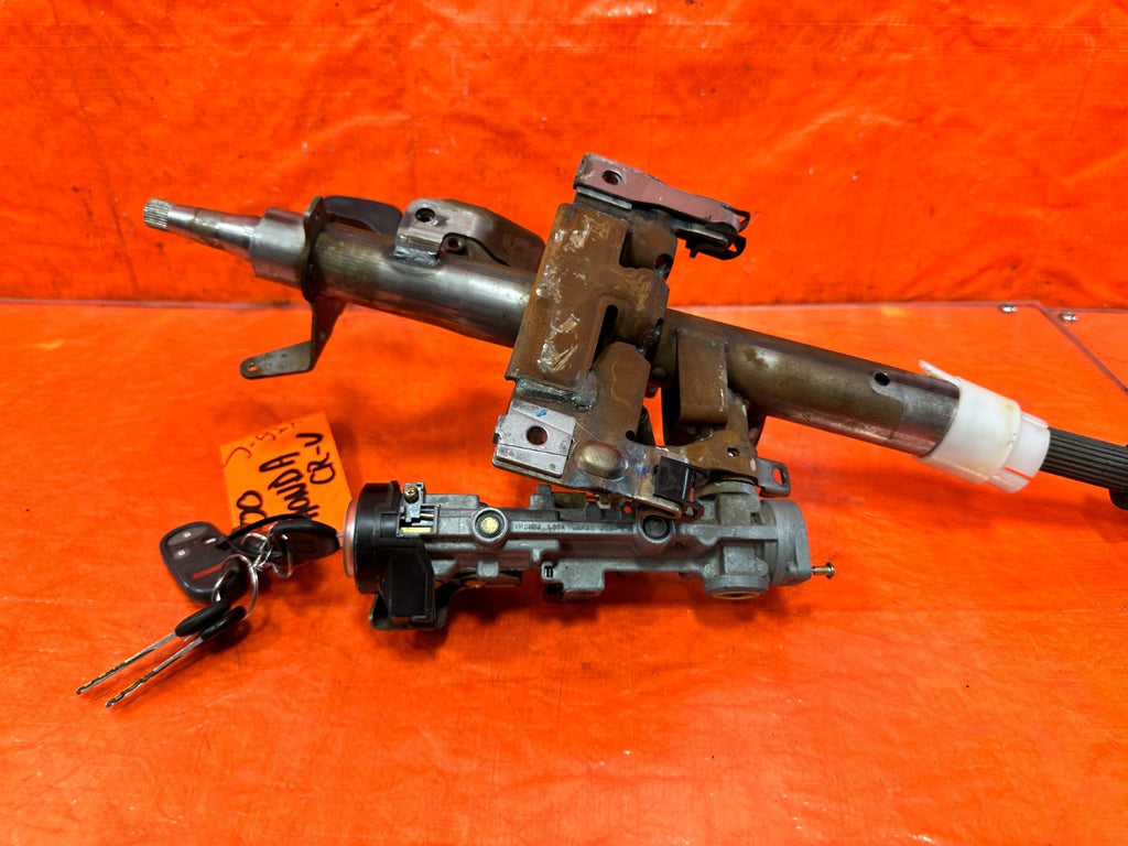 98 01 HONDA CR V CRV   KEY & IGNITION SWITCH STEERING COLUMN   OEM #30113