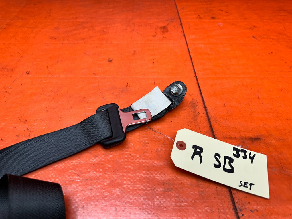 13 15 HONDA CIVIC SI 4D 2.4L REAR LEFT RIGHT CENTER SEAT BELT RETRACTOR SET OEM4