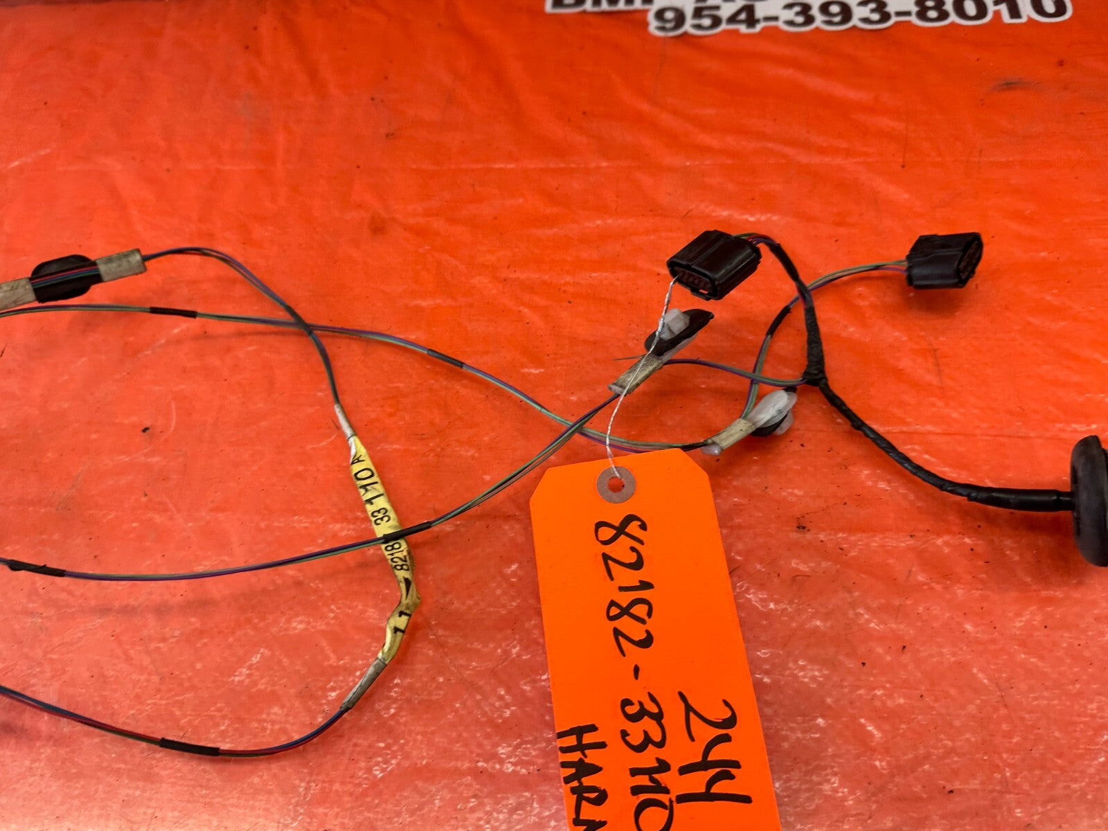 2009 09 LEXUS ES350   LUGGAGE ROOM WIRE HARNESS #2   82182 33110   OEM #2447