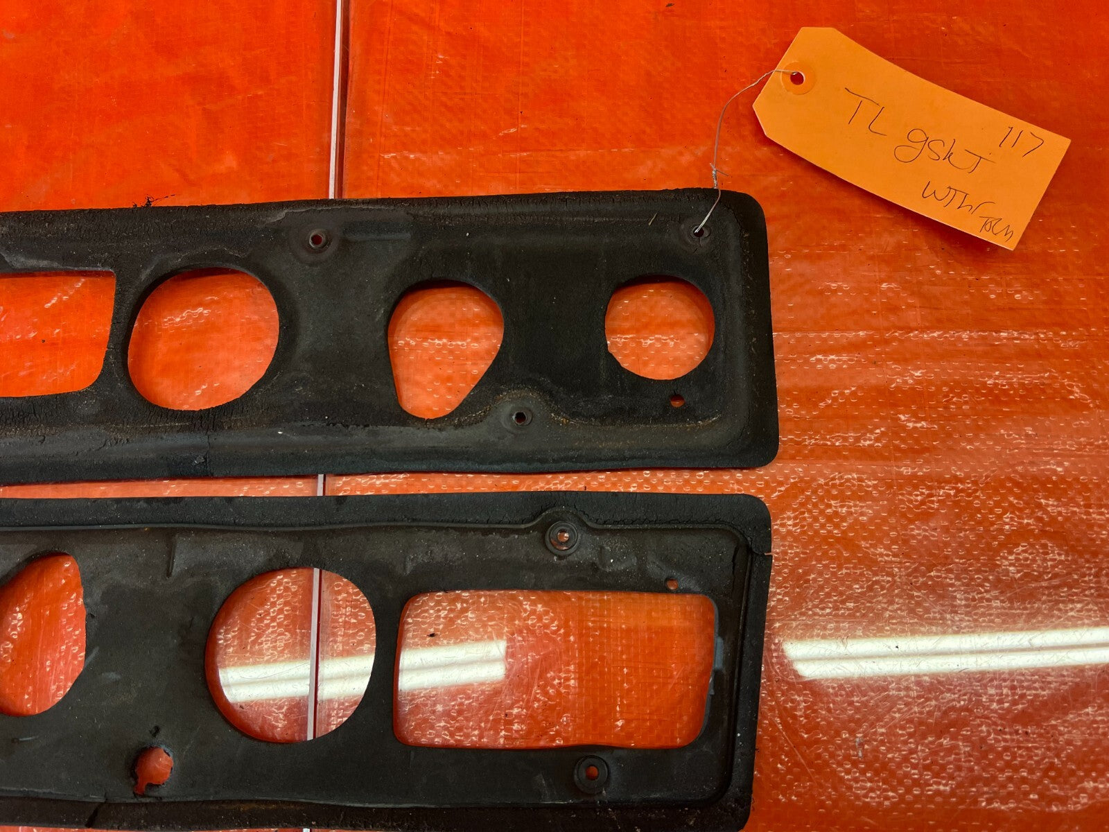 90 91 HONDA CIVIC HATCHBACK TAIL LIGHT LAMP WEATHER TRIM GASKETS   LEFT & RIGHT6