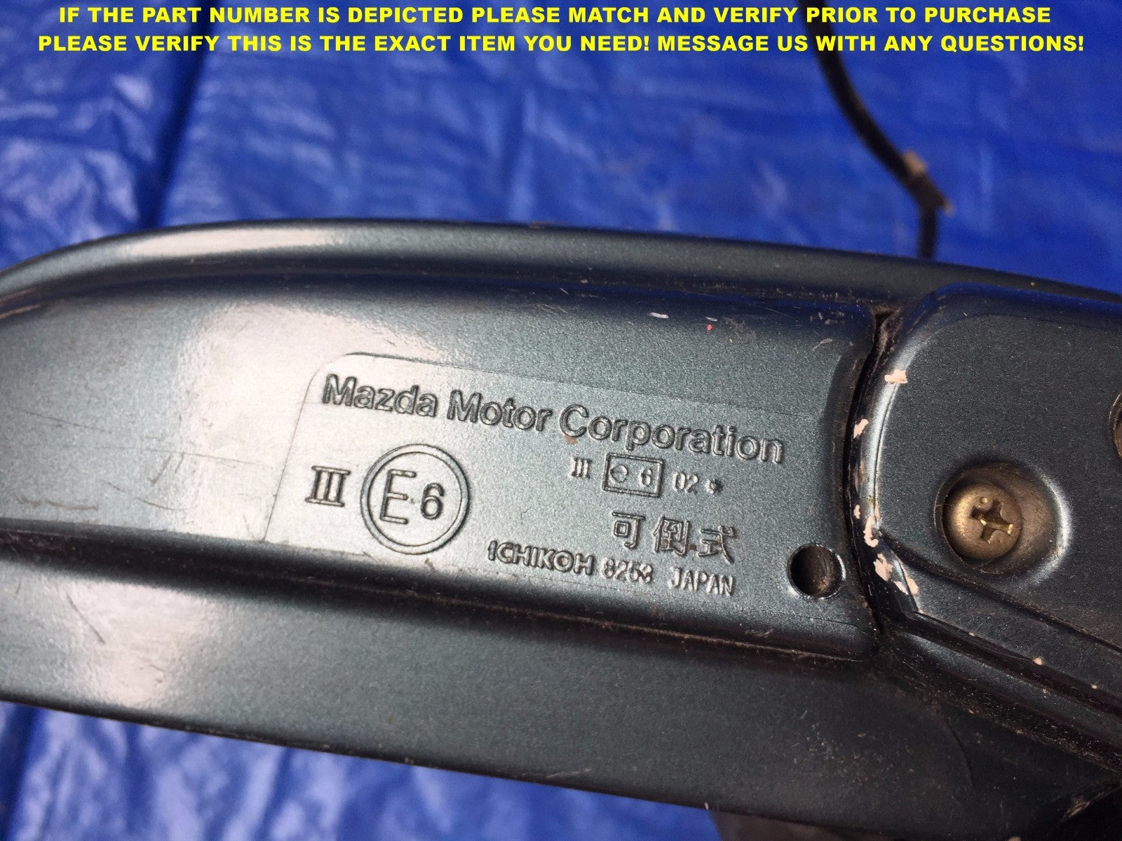 OEM 1997 1998 1999 2000 2001 02 MAZDA MILLENIA PASSENGER RIGHT SIDE VIEW MIRROR6