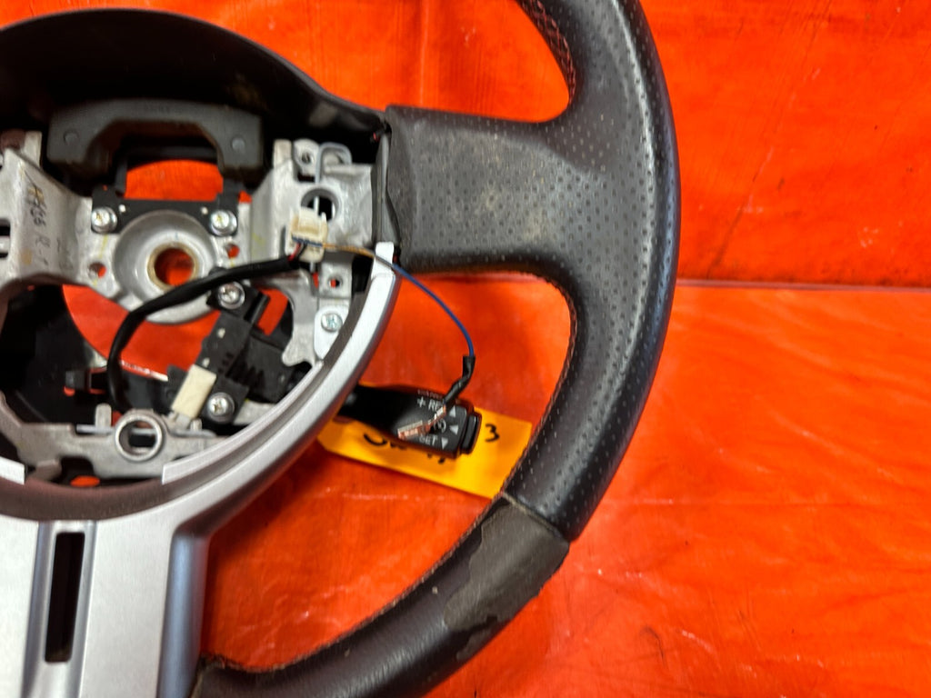 77 20 86 13 20 BRZ   STEERING WHEEL   BLACK LEATHER WRAP   OEM #2933
