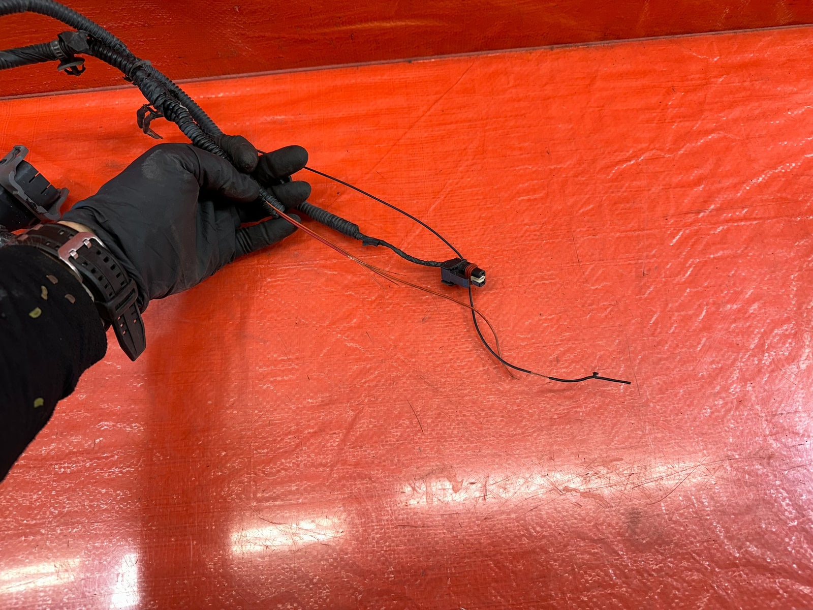 14 16 HYUNDAI GENESIS COUPE 3.8L AT ENGINE BAY UNDER HOOD WIRE HARNESS LOOM #2198