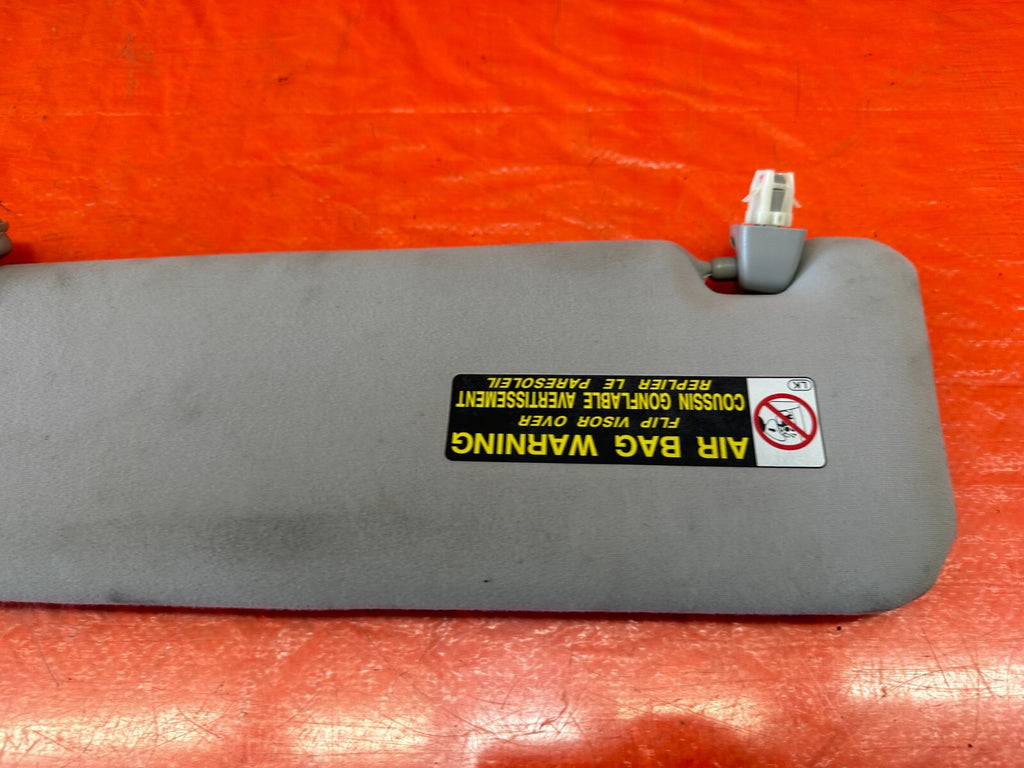 07 09 LEXUS ES350   PASSENGER RIGHT SUN VISOR   LIGHT GRAY   OEM FACTORY #2445