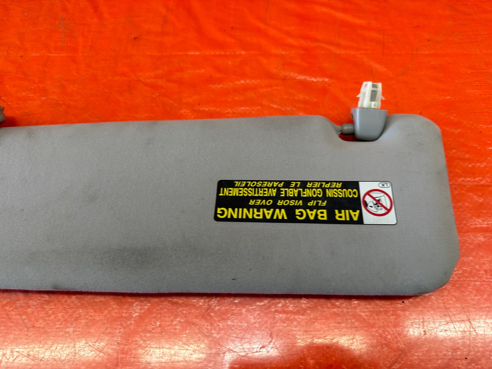 07 09 LEXUS ES350   PASSENGER RIGHT SUN VISOR   LIGHT GRAY   OEM FACTORY #2445