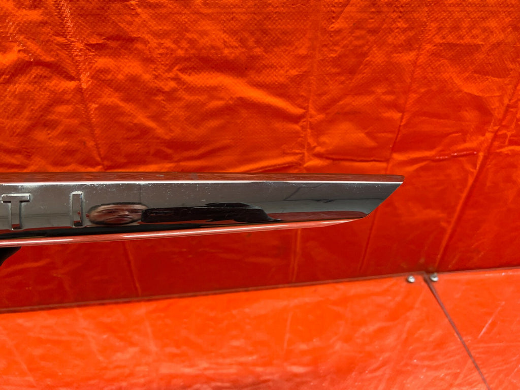 14 17 INFINITI Q50   REAR TRUNK SPOILER FINISH TRIM MOLDING W/O CAMERA OEM #1052