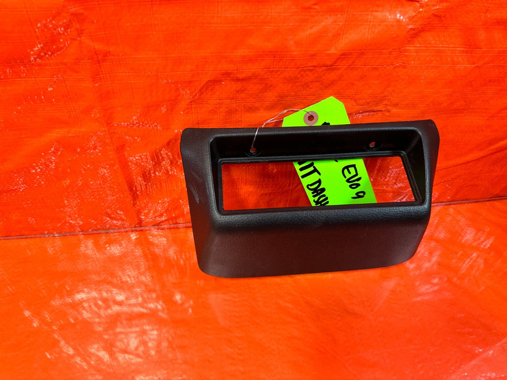 2006 06 LANCER EVOLUTION IX EVO 9 MR TRIPLE GAUGE POD PILLAR BEZEL TRIM OEM8