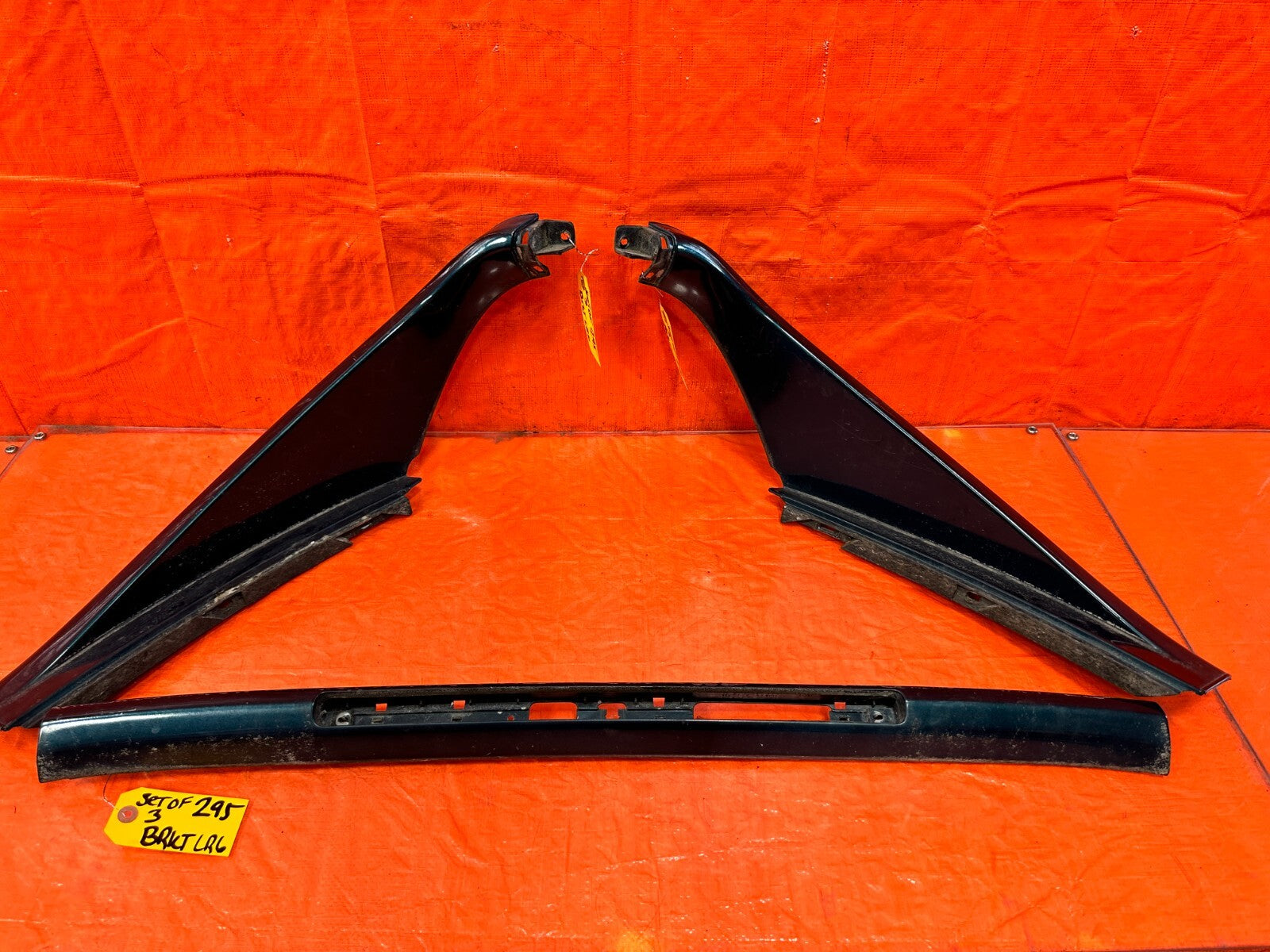 93 97 HONDA DEL SOL REAR TARGA TOP PILLAR MOLDING TRIM LEFT RIGHT CENTER OEM 2950