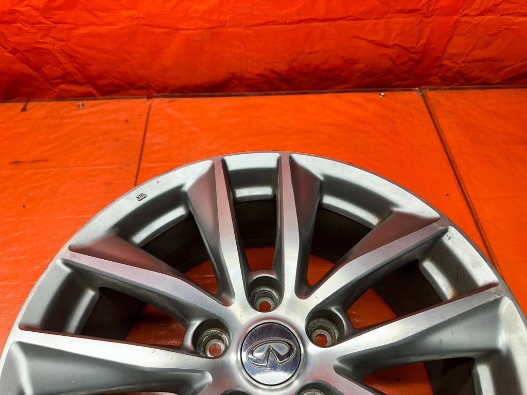 14-17 INFINITI Q50 17 INCH 10 SPOKE ALLOY WHEEL RIM W/ TPMS SENSOR OEM FACTORY R7
