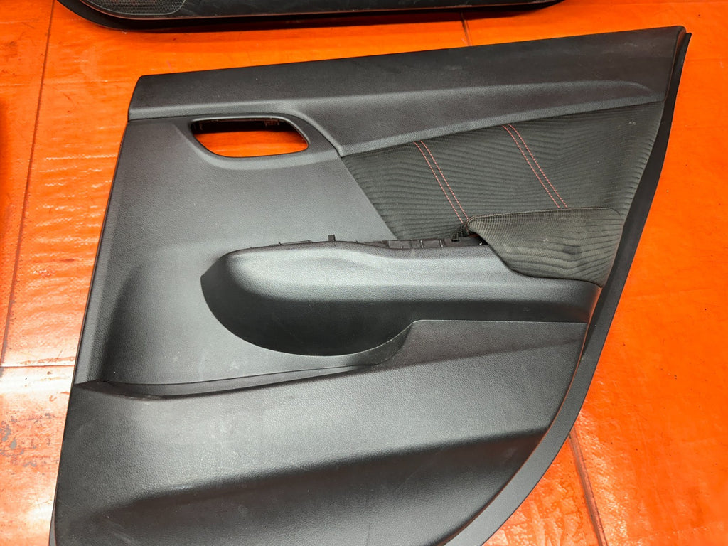 13 15 HONDA CIVIC SI 4D INTERIOR FRONT REAR LEFT RIGHT DOOR PANEL SET OEM DNP5