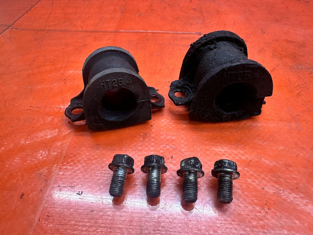 04-05 ACURA TSX 2.4L FRONT SWAY STABILIZER BAR MOUNT BRACKETS SET OEM #3394