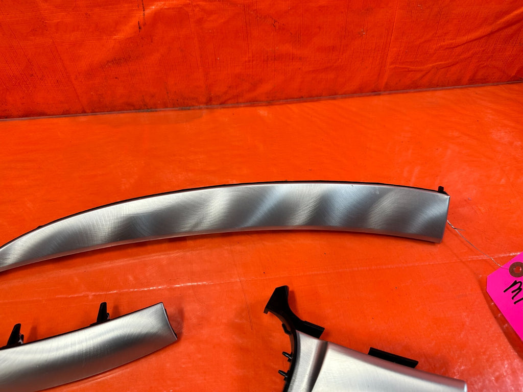 08 15 INFINITI G37 Q60   DASHBOARD TRIM DASH BOARD PANEL CHROME 3 PIECE INSERT5