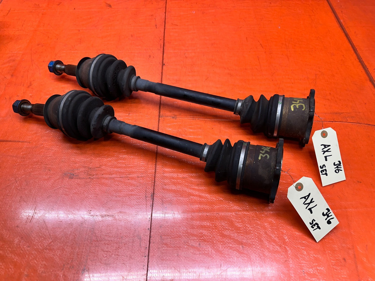 03-08 NISSAN 350Z 3.5L 6 SPEED MANUAL REAR AXLE DRIVE SHAFTS PAIR OEM #3460