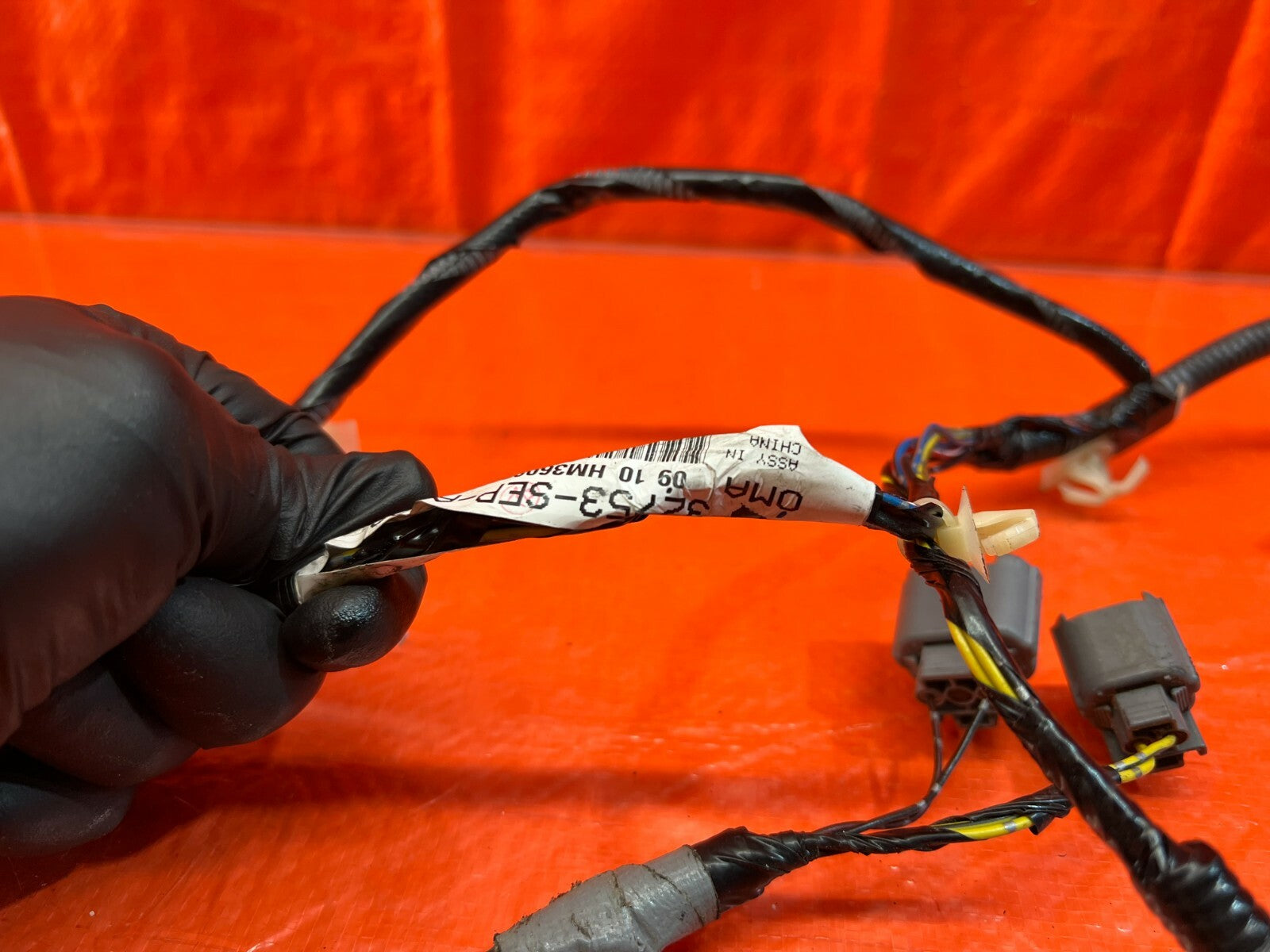 06 08 ACURA TL   DOOR WIRING HARNESS WIRE LOOM   PASSENGER RIGHT REAR   OEM #1089