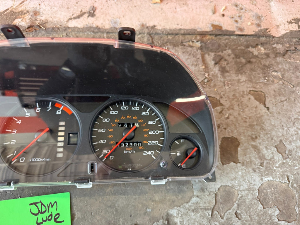 97 01 HONDA PRELUDE   AUTOMATIC INSTRUMENT GAUGE CLUSTER SPEEDOMETER  OEM #LUDE2