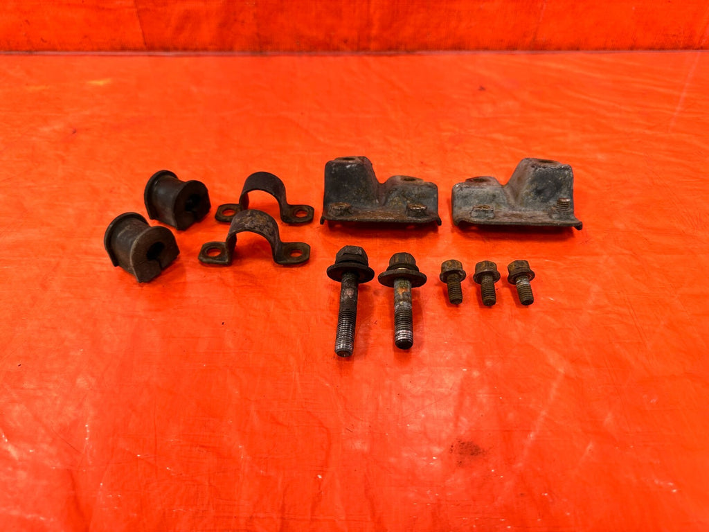 94 01 ACURA INTEGRA   REAR SWAY BAR BUSHINGS AND BRACKETS LEFT & RIGHT OEM #2818