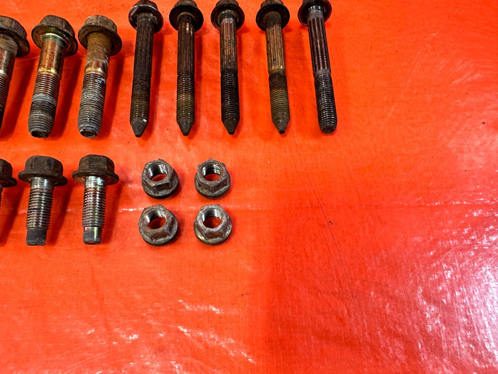 92 00 HONDA CIVIC TRAILING ARM REAR DISC COMPENSATOR ARM BOLTS HARDWARE OEM #2945
