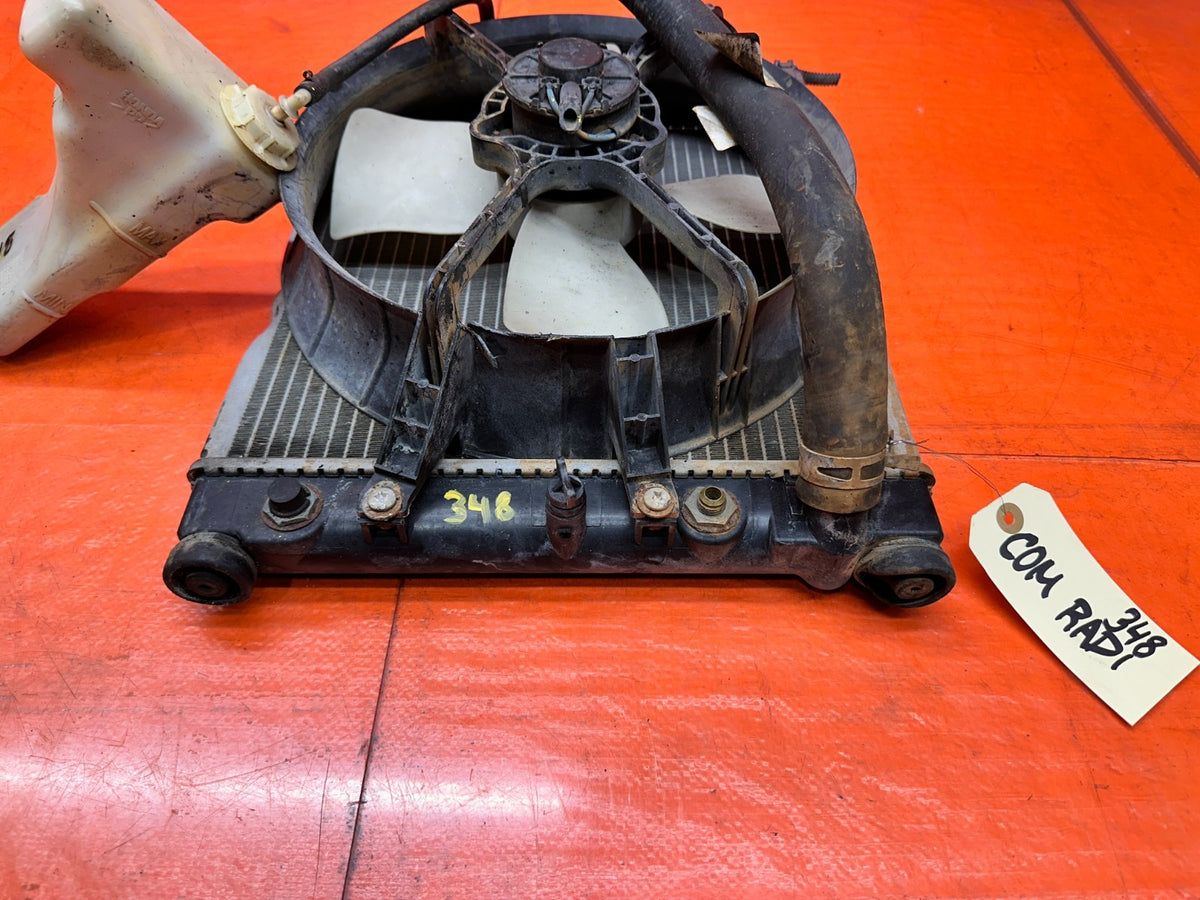 1992-1995 HONDA CIVIC ENGINE COOLING RADIATOR COOLING FAN ASSY OEM #3484