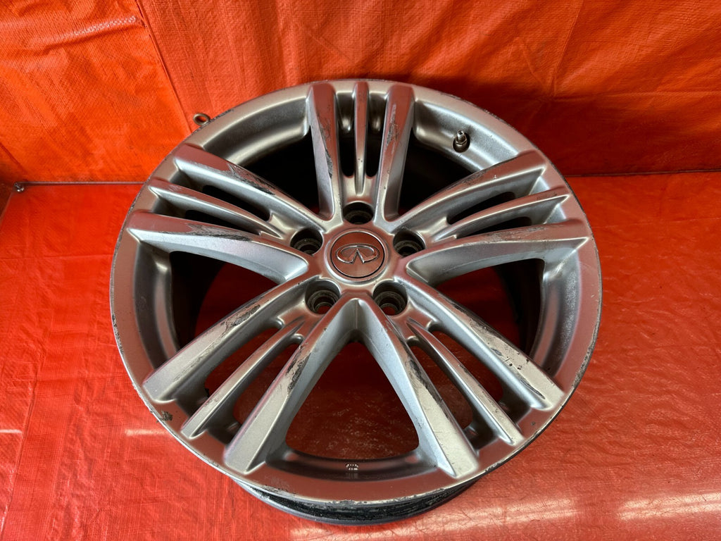 09 13 INFINITI G37 SEDAN   FACTORY WHEEL RIM   5 SPOKE   17x7.5   +45 OEM #238 10