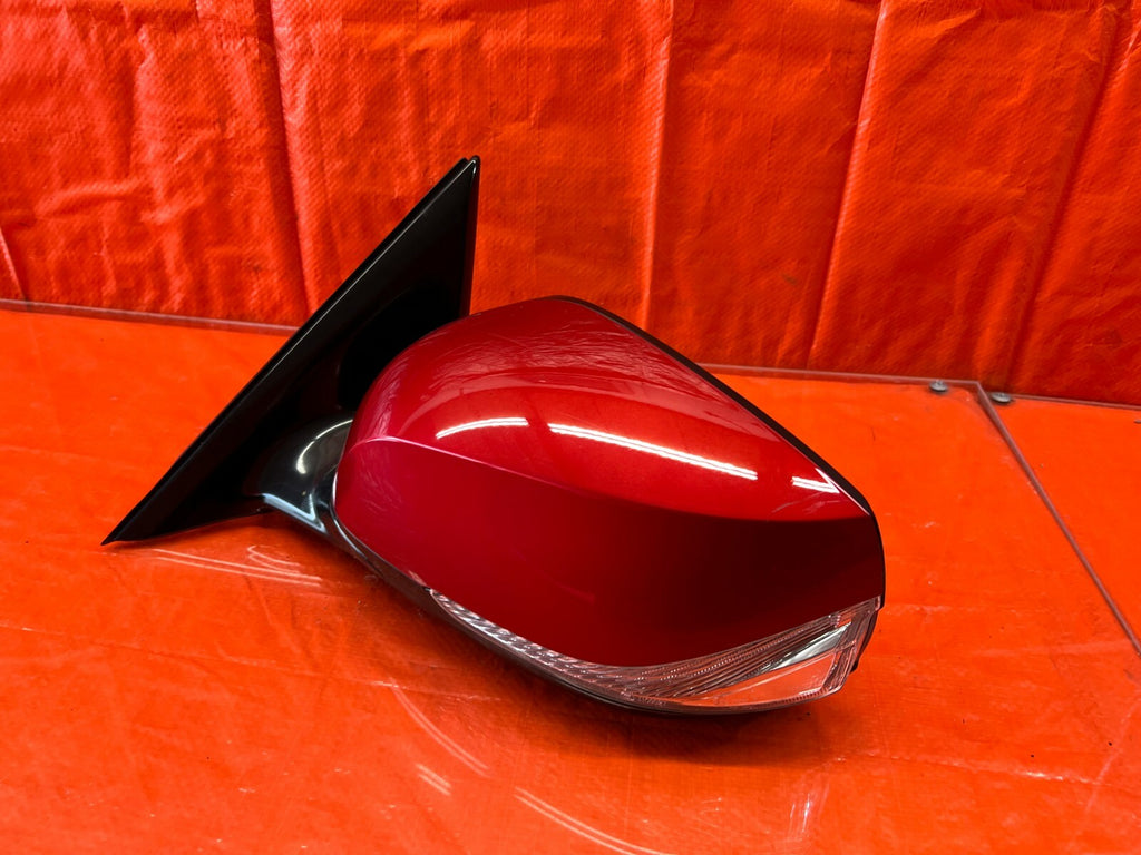 14 20 INFINITI Q50   SIDE VIEW MIRROR DRIVER LEFT SIDE DYNAMIC SUNSTONE RED OEM6