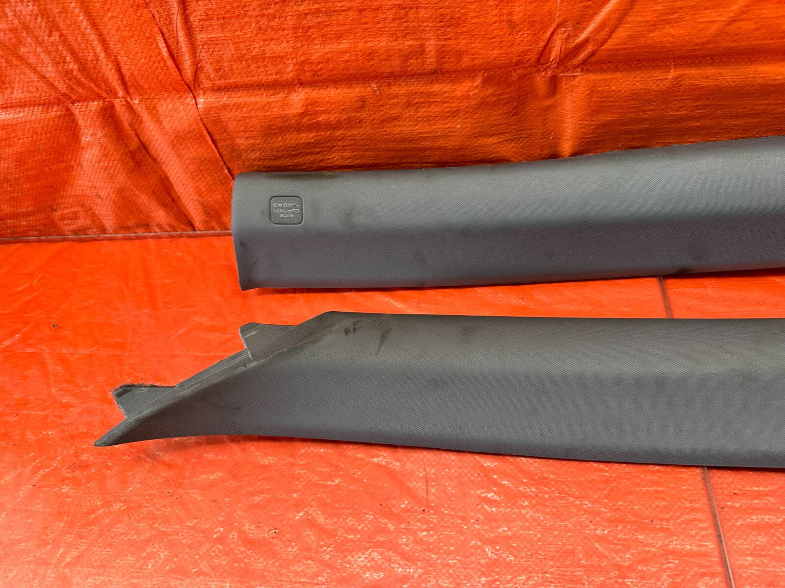 04 08 ACURA TL   LEFT AND RIGHT INTERIOR A PILLARS   MOONLAKE GRAY COLOR OEM 2346