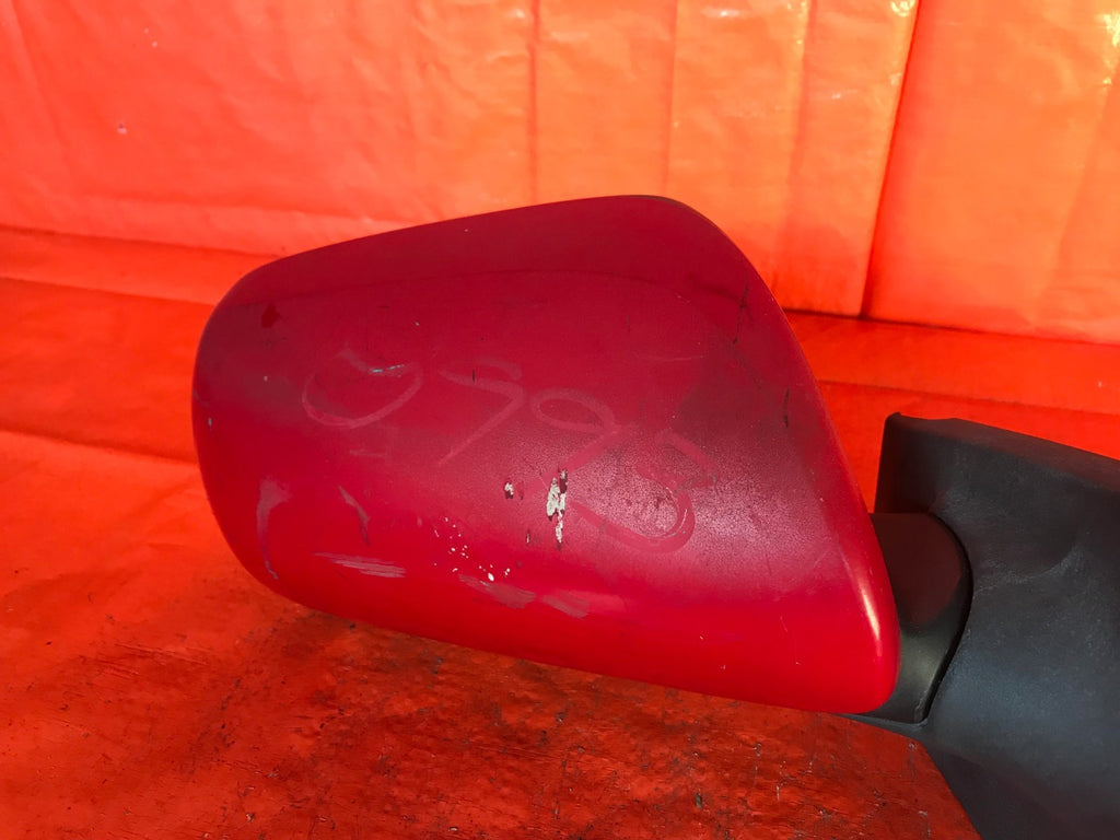 OEM 2011 11 TOYOTA YARIS HATCHBACK PASSENGER RIGHT SIDE VIEW MIRROR MANUAL RED2