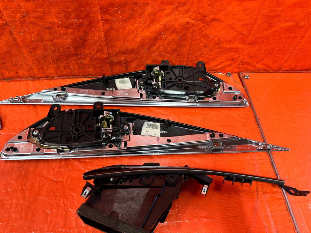 14 20 INFINITI Q50 WOOD GRAIN INTERIOR TRIM CUP HOLDERS DOOR PANEL AC VENTS OEM12