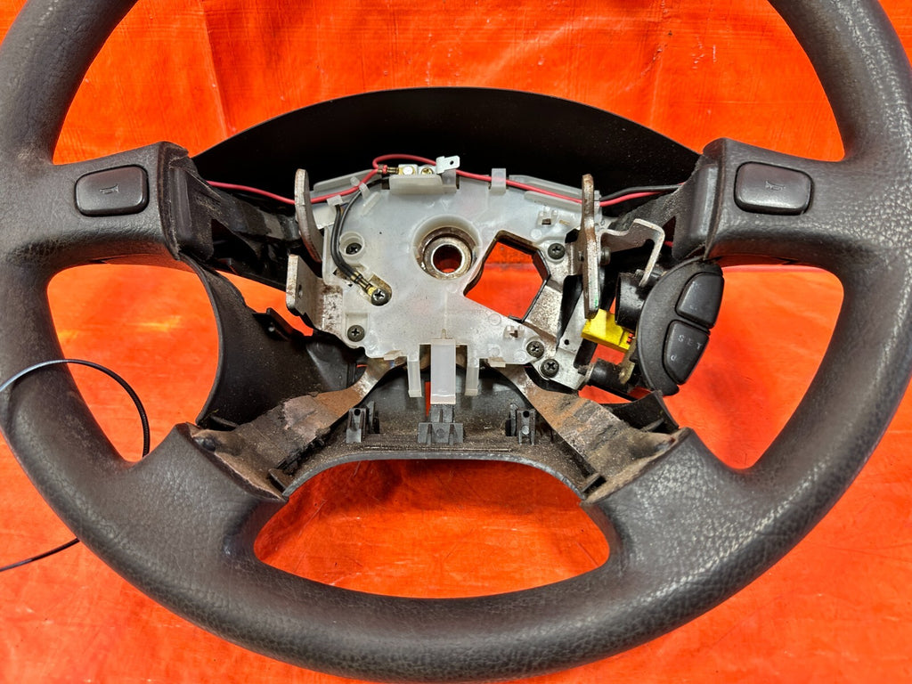 96 97 HONDA DEL SOL   STEERING WHEEL   BLACK COLOR   OEM FACTORY #2954