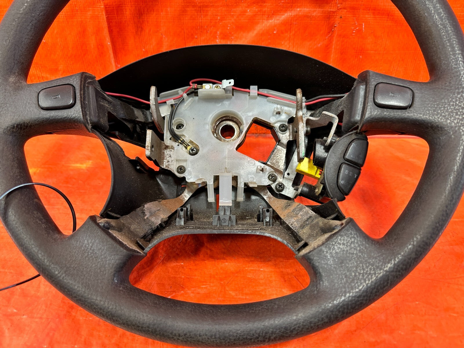 96 97 HONDA DEL SOL   STEERING WHEEL   BLACK COLOR   OEM FACTORY #2954