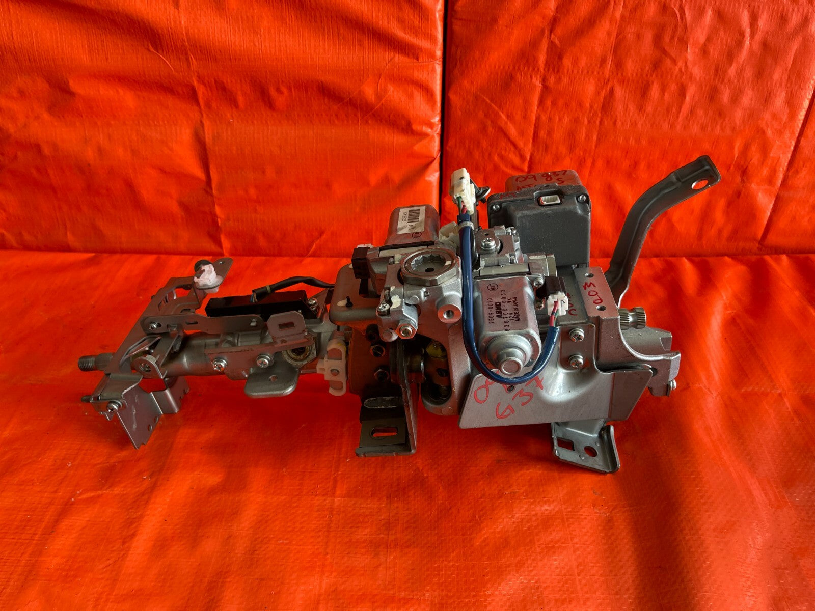 2009 INFINITI G37 SPORT S 2D COUPE STEERING COLUMN W/ ALL MOTORS & MODULES OEM1