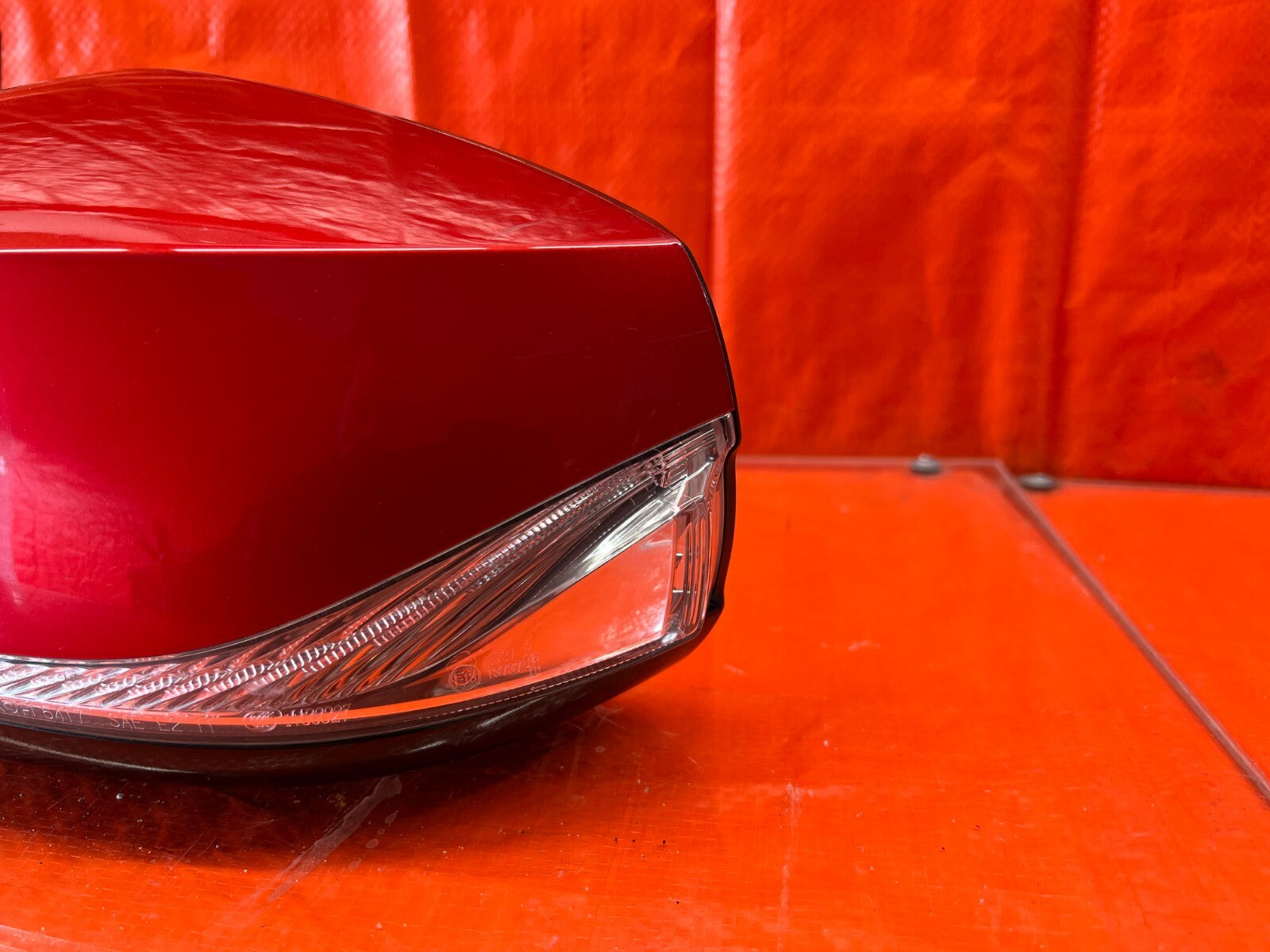14 20 INFINITI Q50   SIDE VIEW MIRROR DRIVER LEFT SIDE DYNAMIC SUNSTONE RED OEM1