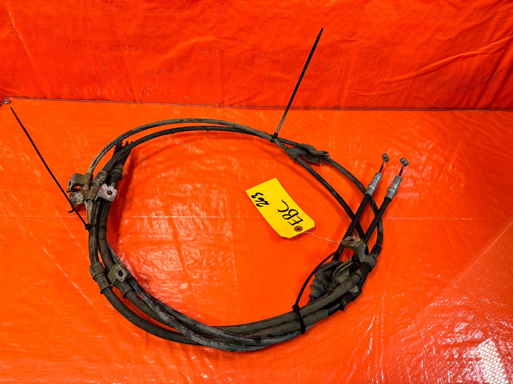 97 01 HONDA PRELUDE EMERGENCY PARKING BRAKE CABLE SET CABLES LEFT RIGHT OEM 2630