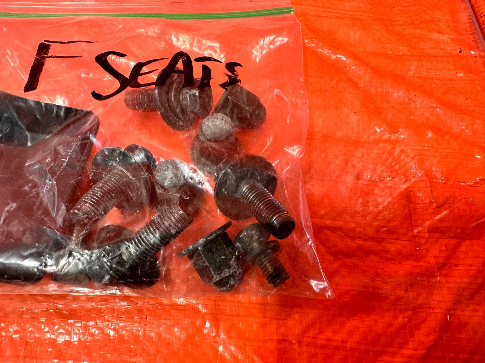 03 06 LANCER EVOLUTION VIII 8 EVO IX 9   FRONT SEAT BOLTS HARDWARE OEM #EVO95