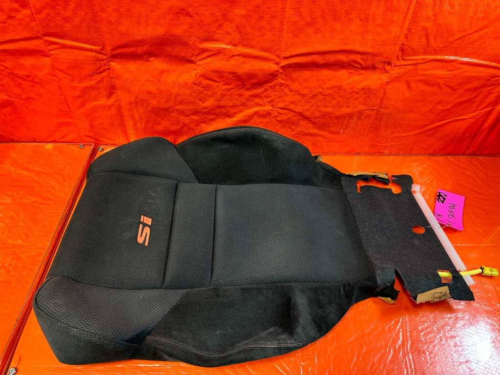 06 11 HONDA CIVIC SI RIGHT FRONT UPPER SEAT SKIN CLOTH FABRIC COVER OEM #2705