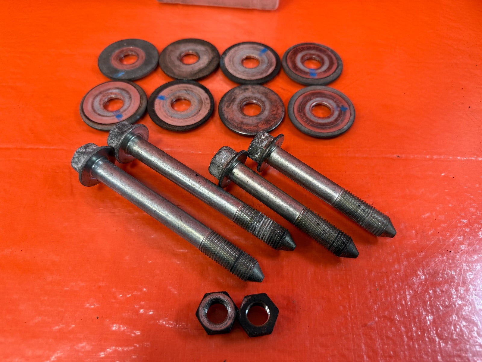 09 14 ACURA TSX   POWER STEERING RACK GEAR BOX BOLTS HARDWARE WASHERS OEM #3211