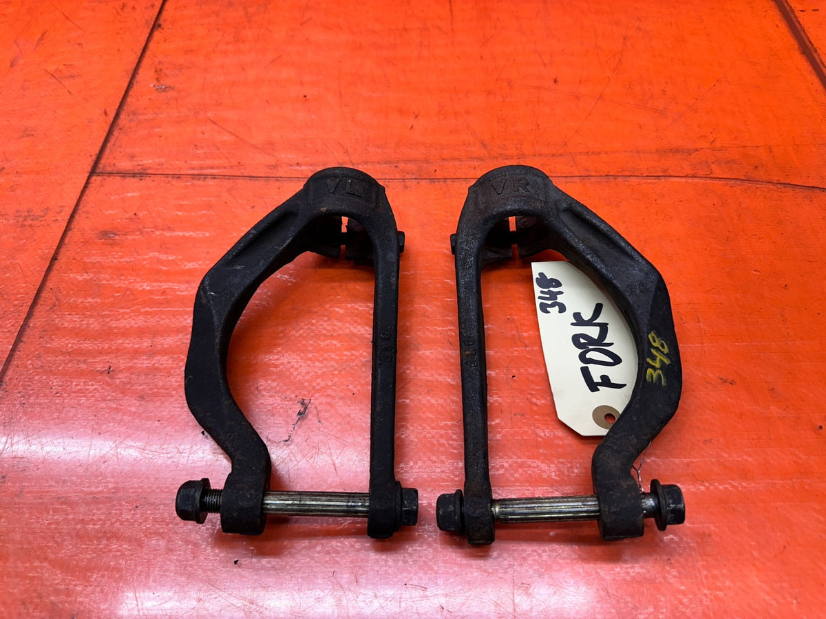 1992-1995 HONDA CIVIC FRONT SUSPENSION SHOCK CLEVIS FORKS PAIR OEM #3486