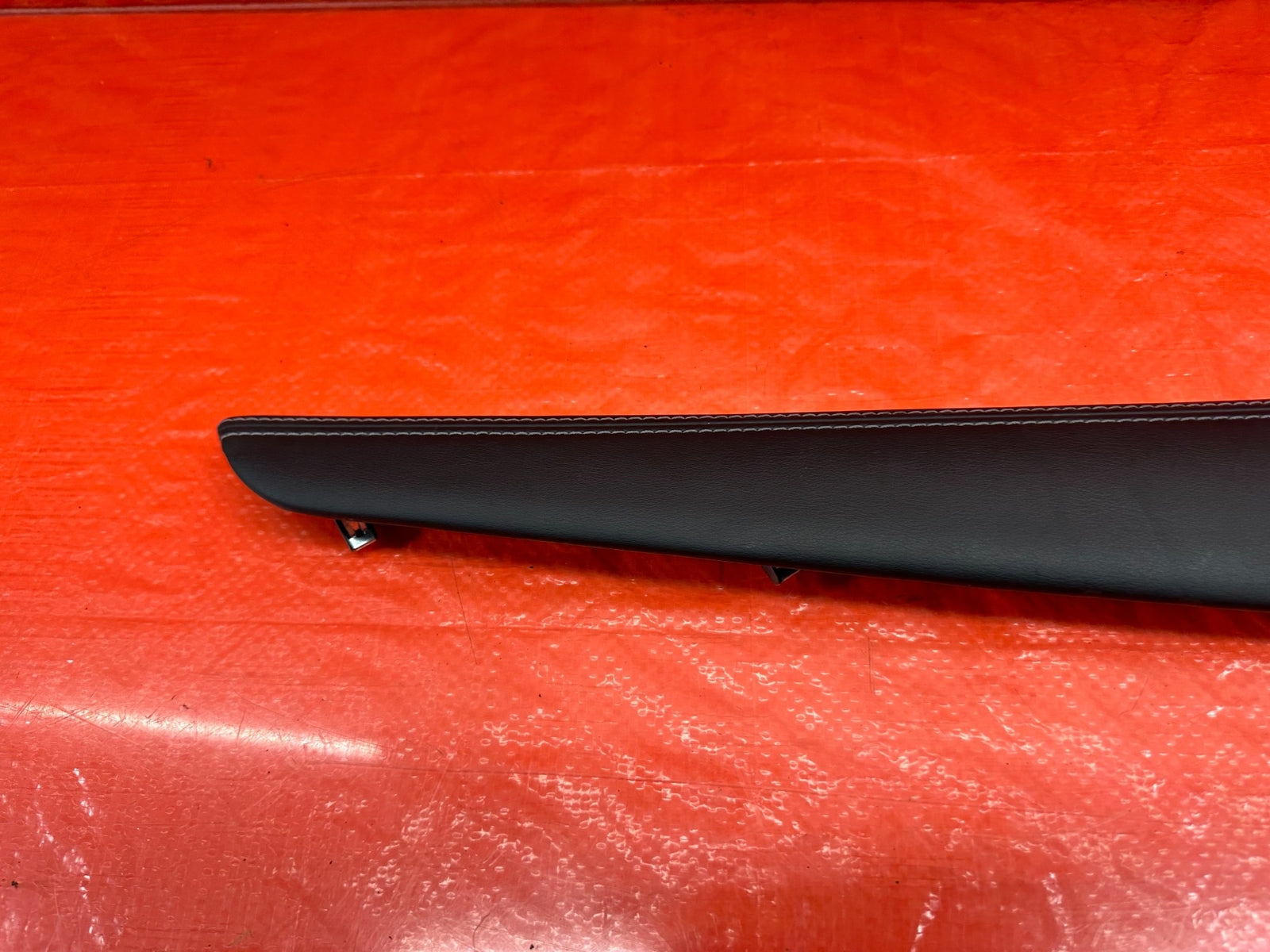 14 17 INFINITI Q50   SHIFTER CONSOLE TRIM RIGHT LOWER COVER KNEE PAD   OEM #1856